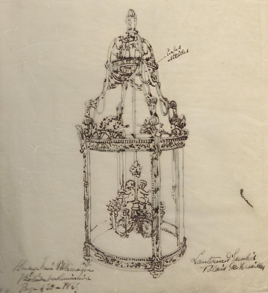 Calque lanterne Versailles (étude)
