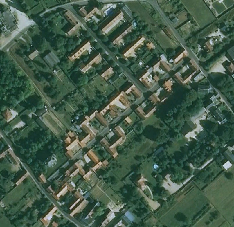 Image satellite de la cité agricole (Google earth)